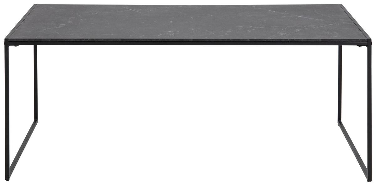 Couchtisch Infinity, Schwarz - Schwarz, KONVENTIONELL, Holzwerkstoff/Metall (120/60/48cm) - MID.YOU