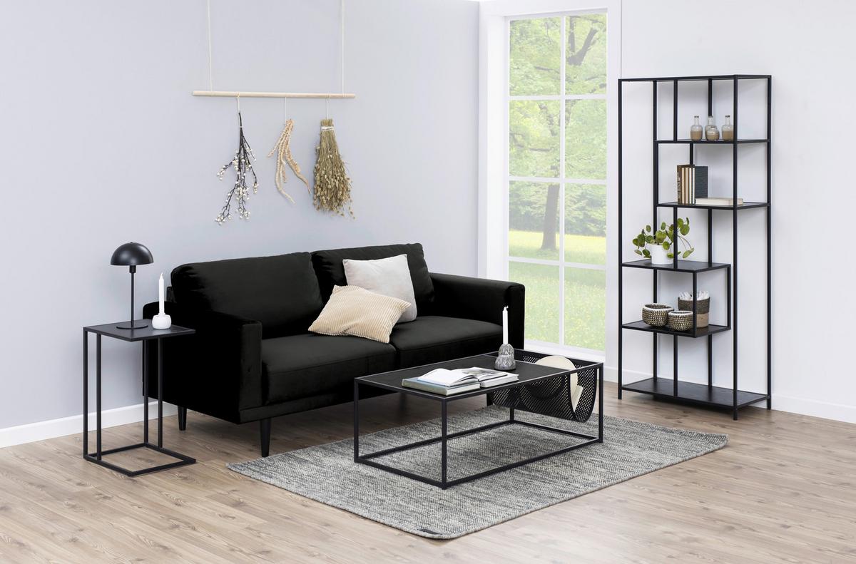 Konferenční stolek Seaford 110cm - černá, Trend, kov/kompozitní dřevo (110/60/40cm)
