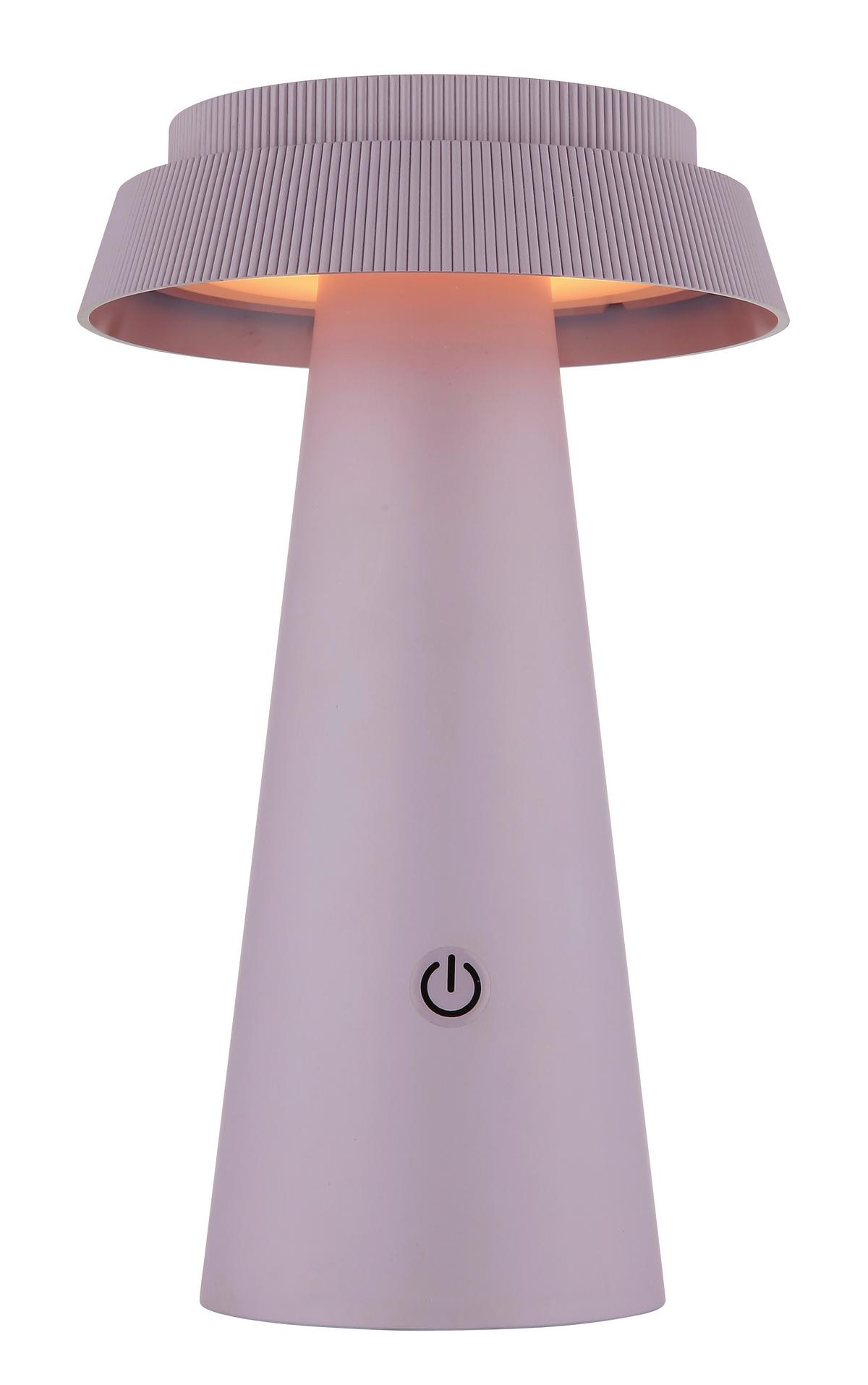 Solarleuchte Memory-Funktion - Pink/Schwarz, Design, Kunststoff (14/23cm) - Globo