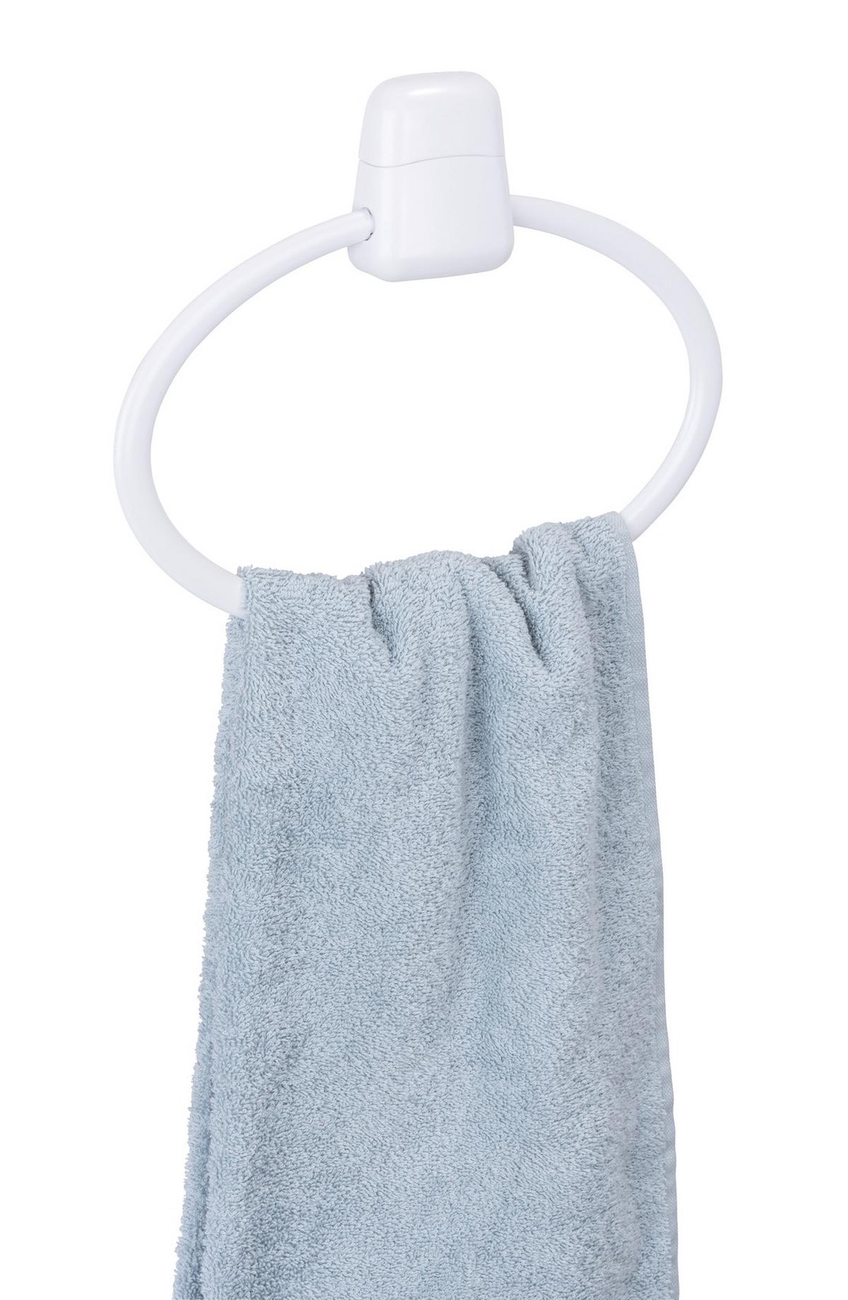 Handtuchhalter Handtuchring Pure 17945100 - Weiß, KONVENTIONELL, Kunststoff (27,5/22/3cm) - Wenko