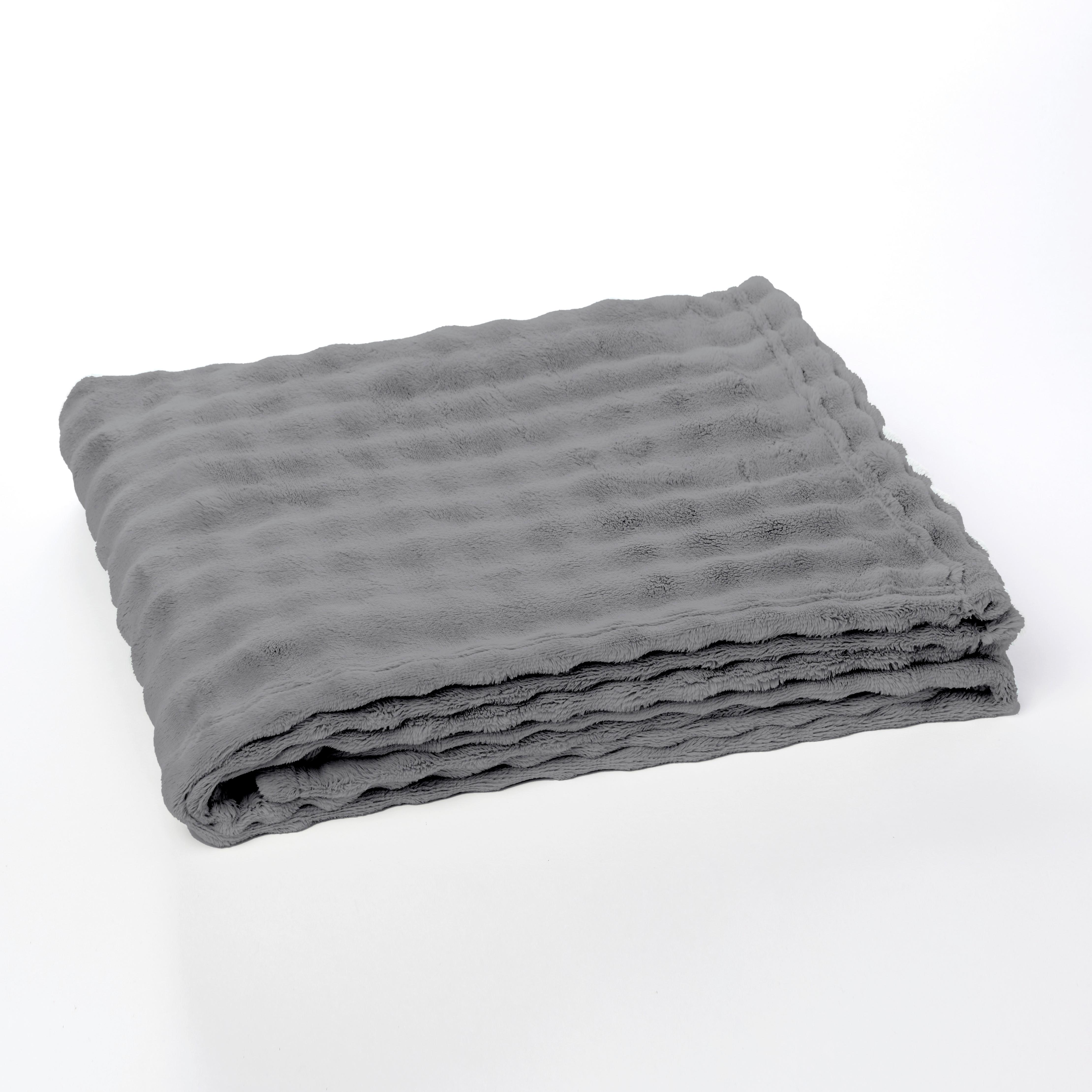 MÄKKÁ DEKA STEEL - sivá, Modern, textil (180/220cm)