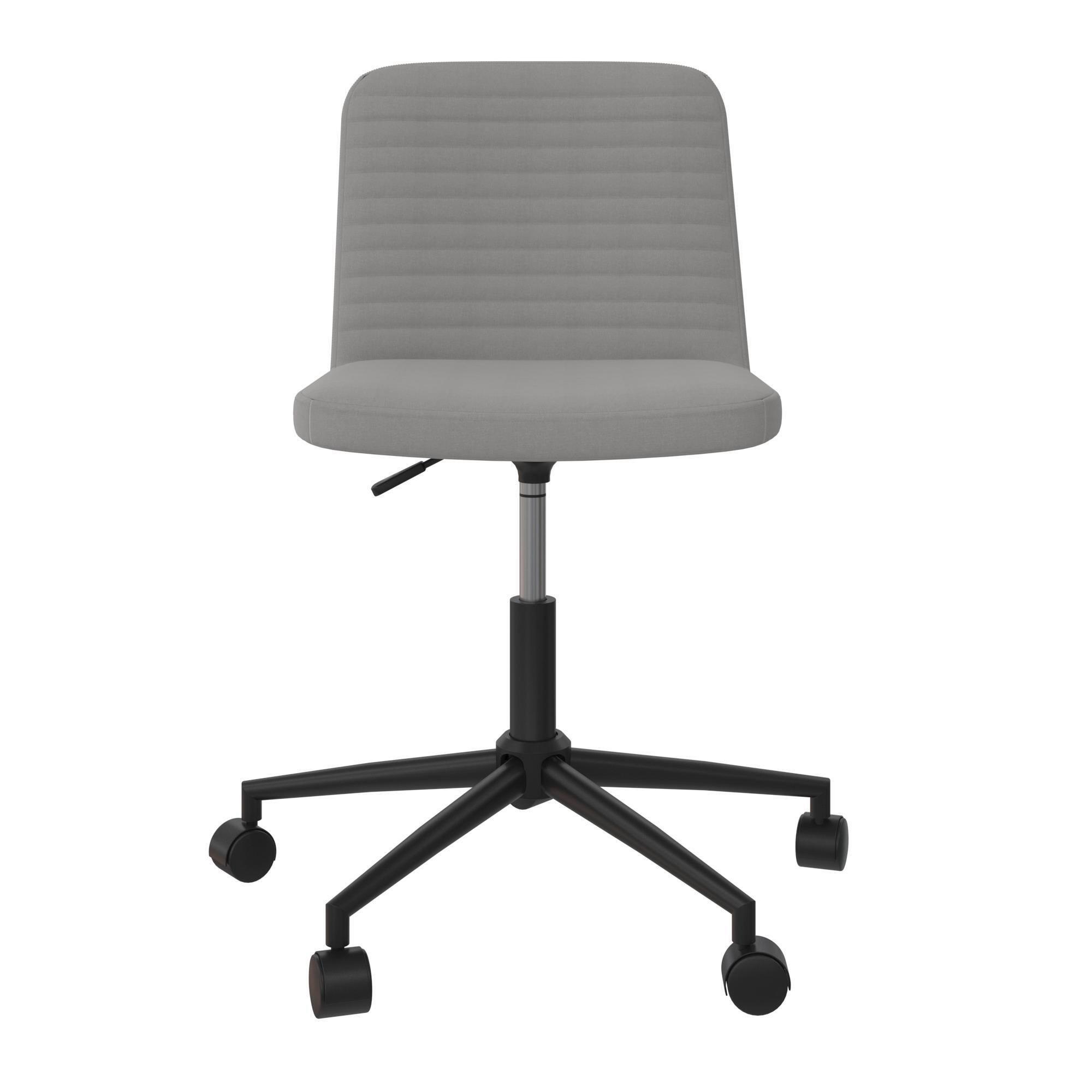 Drehstuhl Corey Grau B: 59 cm - Chromfarben/Schwarz, Design, Kunststoff/Textil (59/76/56cm) - MID.YOU
