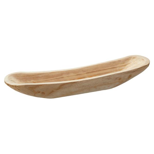 Dekoschale Emma - Hellbraun, Basics, Holz (60/8/12cm)