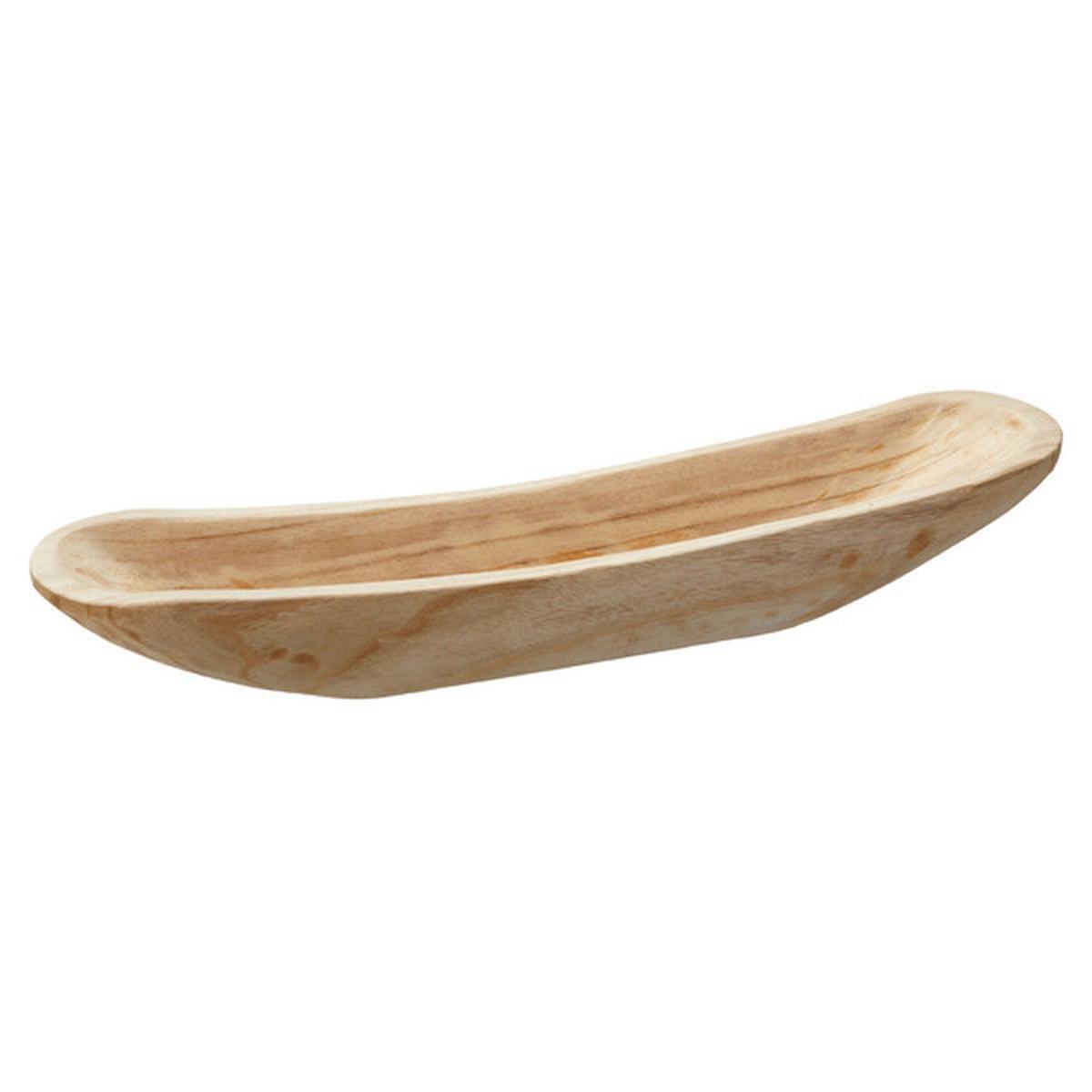Dekoschale Emma - Hellbraun, Basics, Holz (60/8/12cm)