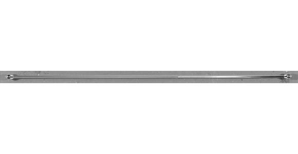Vitragenstange Chrom L: 75-120 cm - Chromfarben, KONVENTIONELL, Metall (75cm) - Ondega