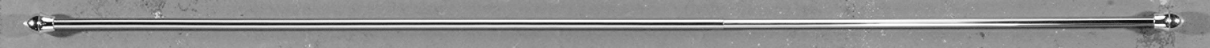 Vitragenstange Chrom L: 75-120 Cm - Chromfarben, KONVENTIONELL, Metall (75cm) - Ondega