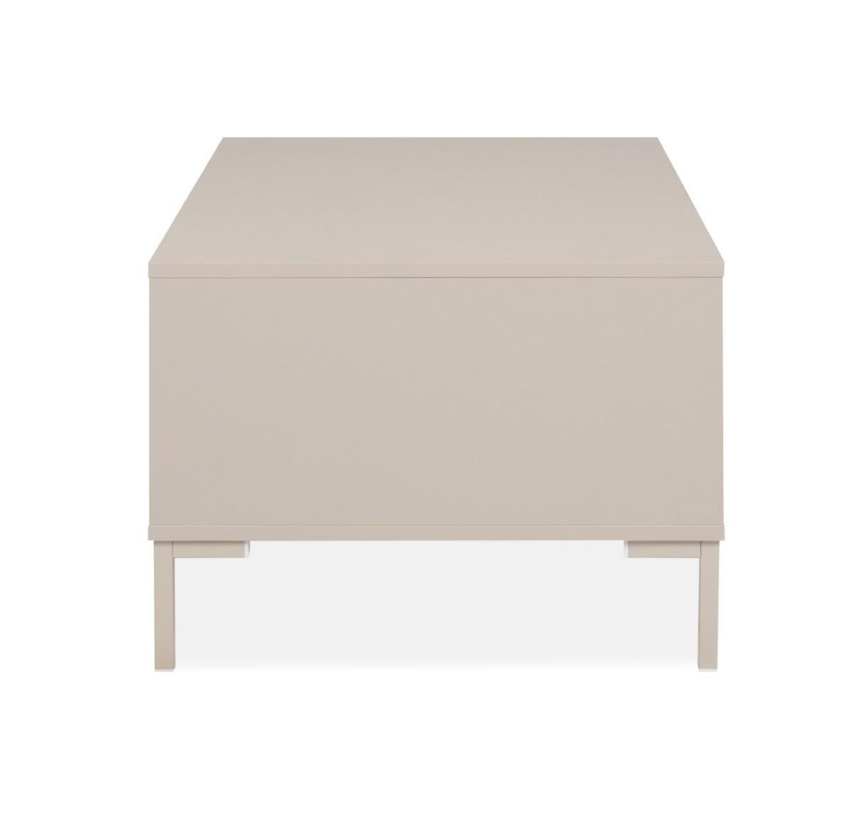 Couchtisch Korsika Kaschmir L: 100cm - Kaschmir, Design, Holzwerkstoff/Metall (100/60/43cm) - MID.YOU