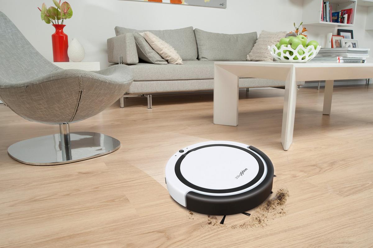 Saugroboter Mit Wischfunktion Maxxmee 3 Modi 14 W - Schwarz/Weiß, Trend, Kunststoff (27,5/9cm) - TV - Unser Original