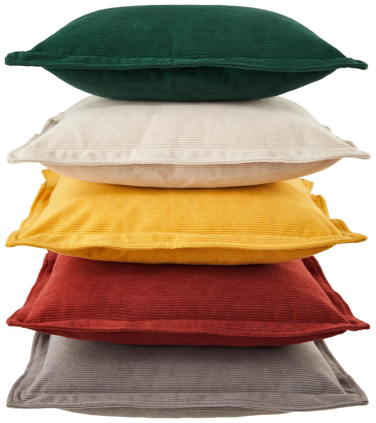 Zierkissen Maren 45x45 cm Polyester Grün mit Zipp - Grün, ROMANTIK / LANDHAUS, Textil (45/45cm) - James Wood