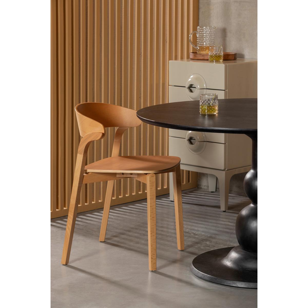 STUHL-SET Cras Naturfarben B: 52cm - Naturfarben, MODERN, Holz (52/75/42cm) - Livetastic