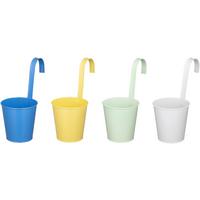 ÜBERTOPF ELIAS - Blau/Gelb, KONVENTIONELL, Metall (13,5/26,5cm) - Ondega