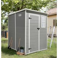 Gartenhaus Brest - Grau, MODERN, Kunststoff/Metall (181/197/181cm) - Beldano