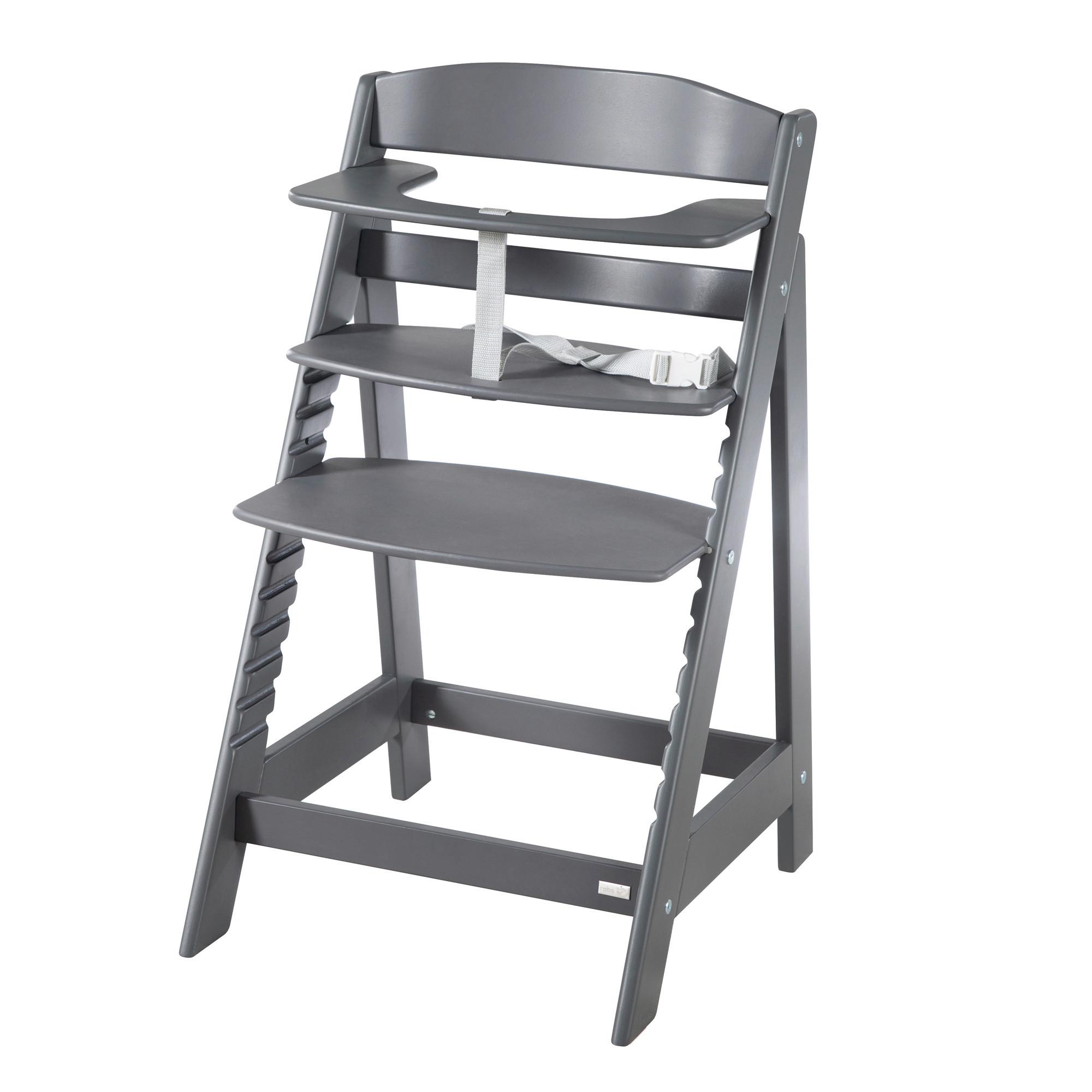 Treppenhochstuhl 'Sit Up Flex' anthrazit - Anthrazit, MODERN, Holzwerkstoff (44,5/80/54cm) - Roba