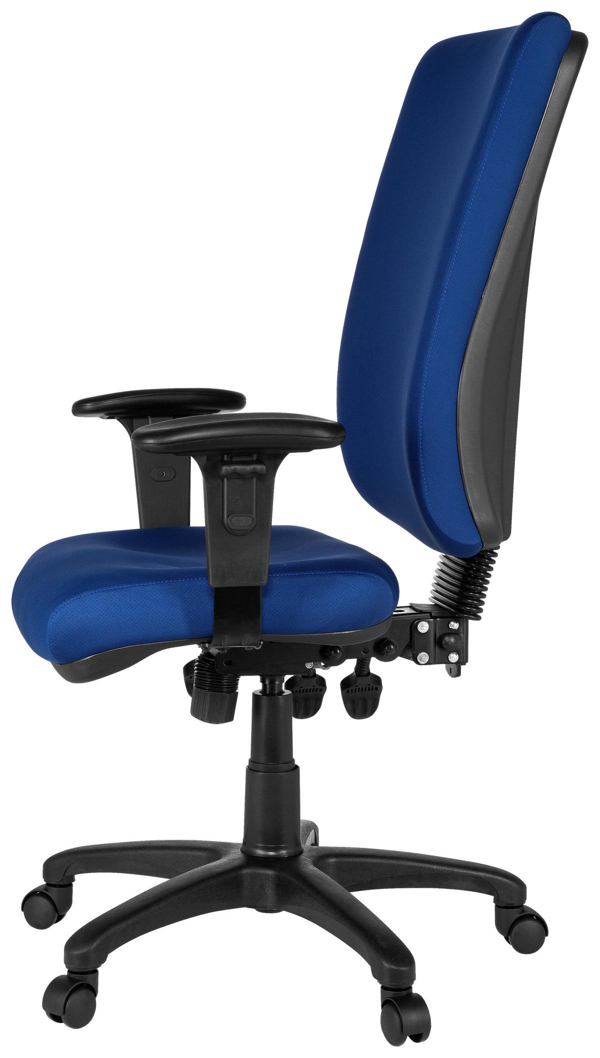Bürostuhl Zenit High Blau bis 120 kg - Blau, Basics, Kunststoff/Textil (56/130/45cm) - MID.YOU