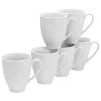 Kaffeebecherset Barcelona Porzellan 6--Teilig. - Weiß, Basics, Keramik (300ml) - Creatable