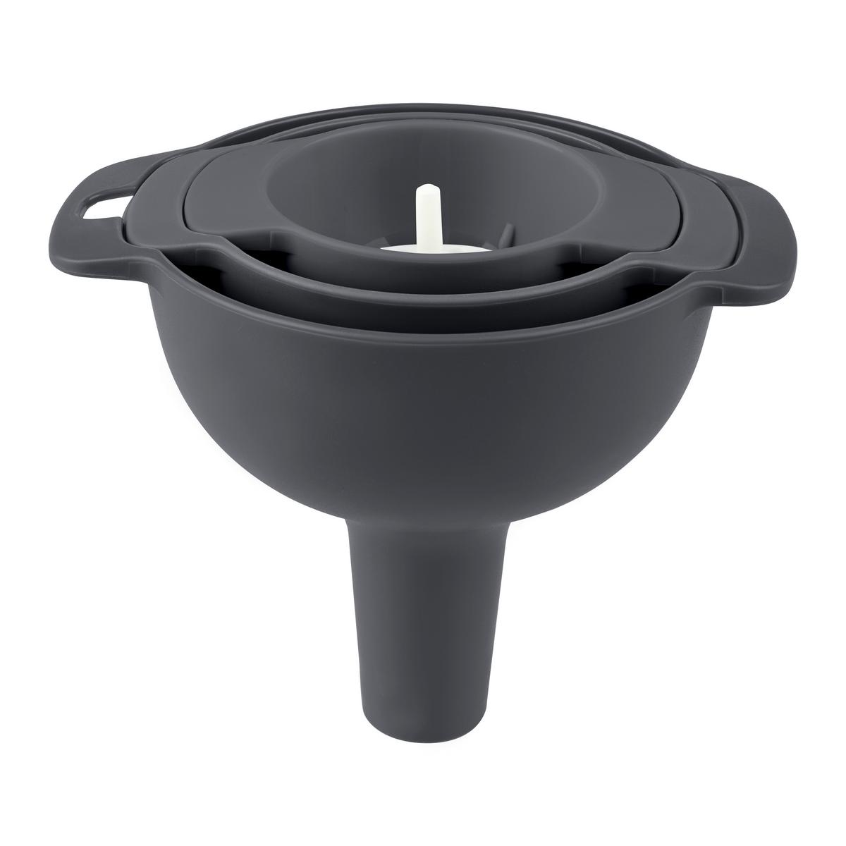 Sada lievikov KIKI - sivá, Konventionell, plast - Mömax