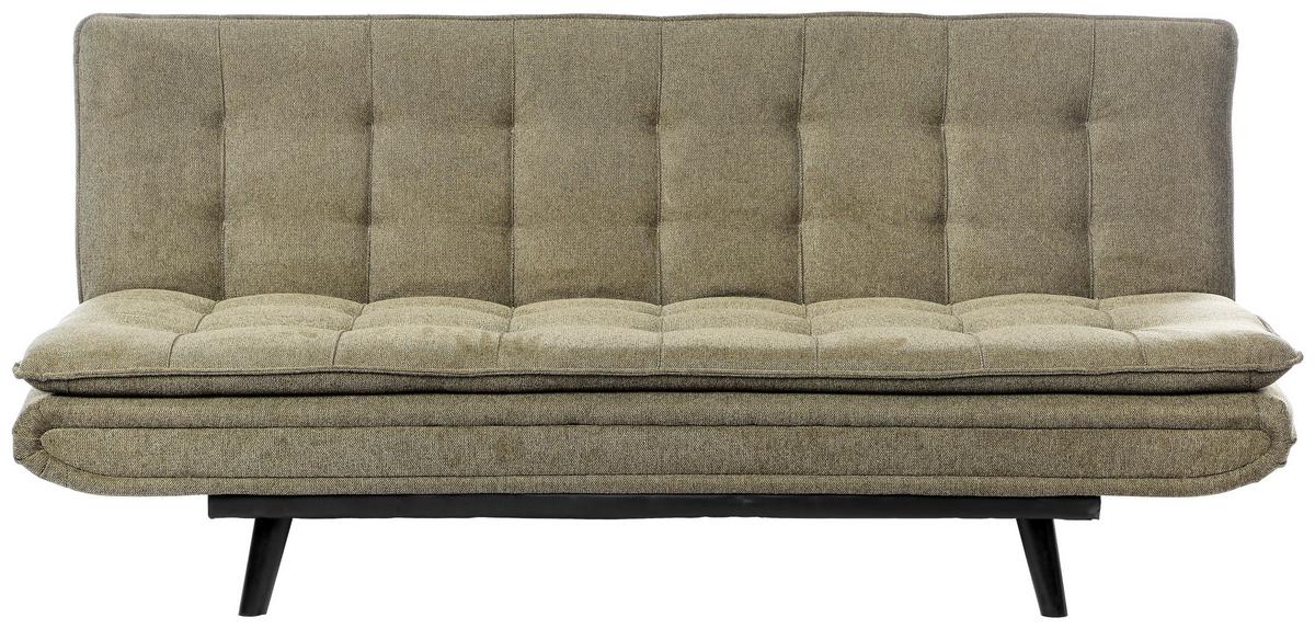 Rozkládací pohovka SUN, zelená, sklopná, max. 360 kg - černá/zelená, Moderní, dřevo/textil (190/83/93cm) - Mömax
