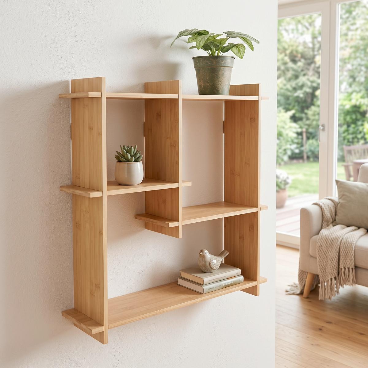 WANDREGAL BAMBUS PFLANZENREGAL_PY201 - LIFESTYLE (55/15,2/55cm)
