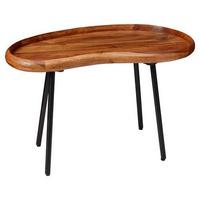 Konferenčný stolík WL5.670 masív - čierna/farba indického palisandra, Design, kov/drevo (71/40/42cm) - MID.YOU