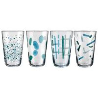 Pohár Szett Talea 4 Db-Os - türkiz/pasztellkék, Basics, Üveg