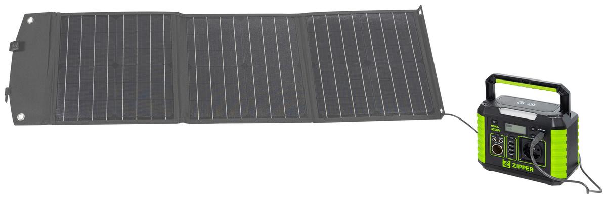 Powerstation Zi-Ps330 330 W 288,6 Wh Tragbar, Ladezeit 5 H - Schwarz/Grün, Basics (15,5/16,5/20,5cm) - Zipper
