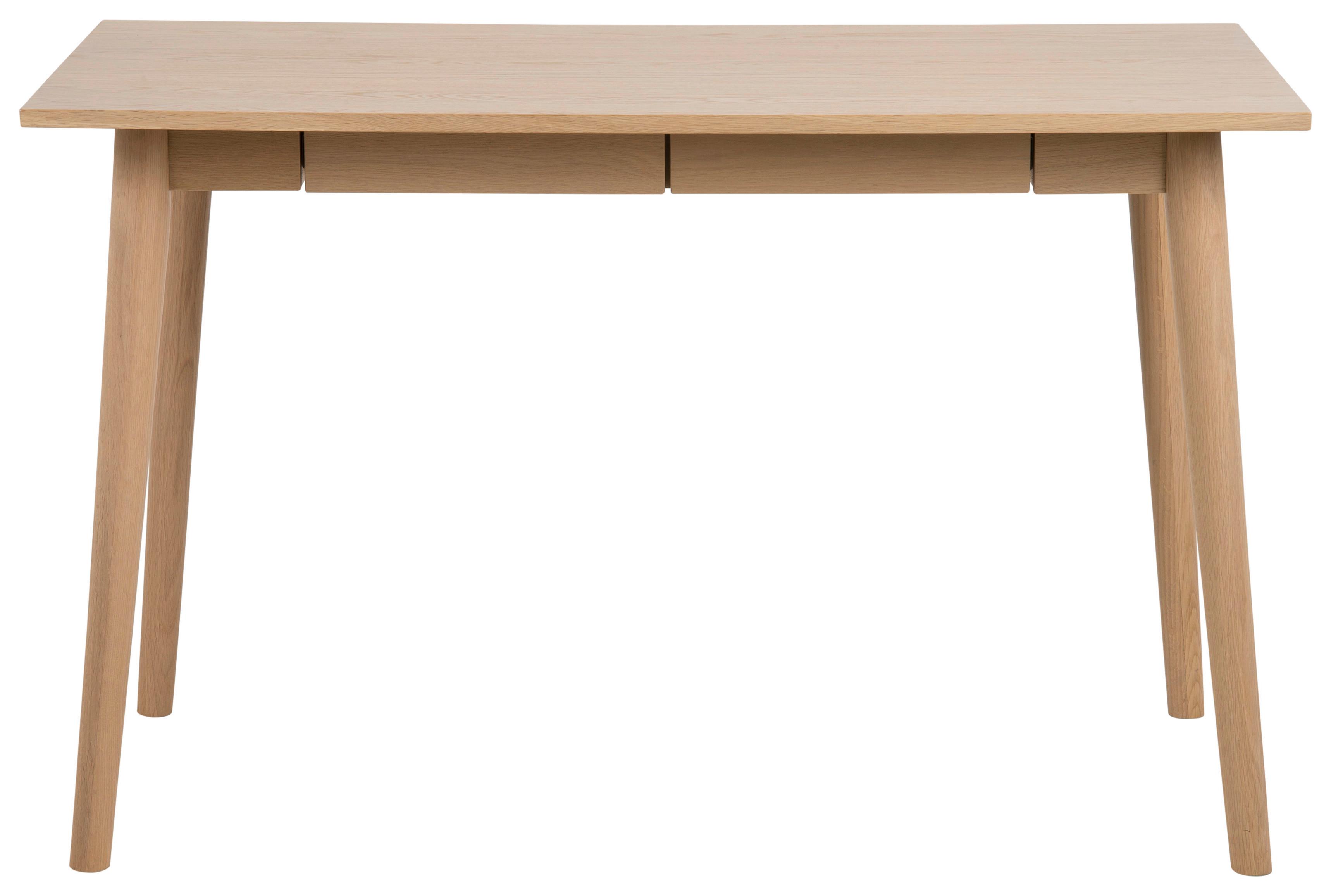 Schreibtisch B 120cm H 75cm Marte, Echtholzfurnier Eiche - Eichefarben, MODERN, Holz (60/120/75cm) - MID.YOU