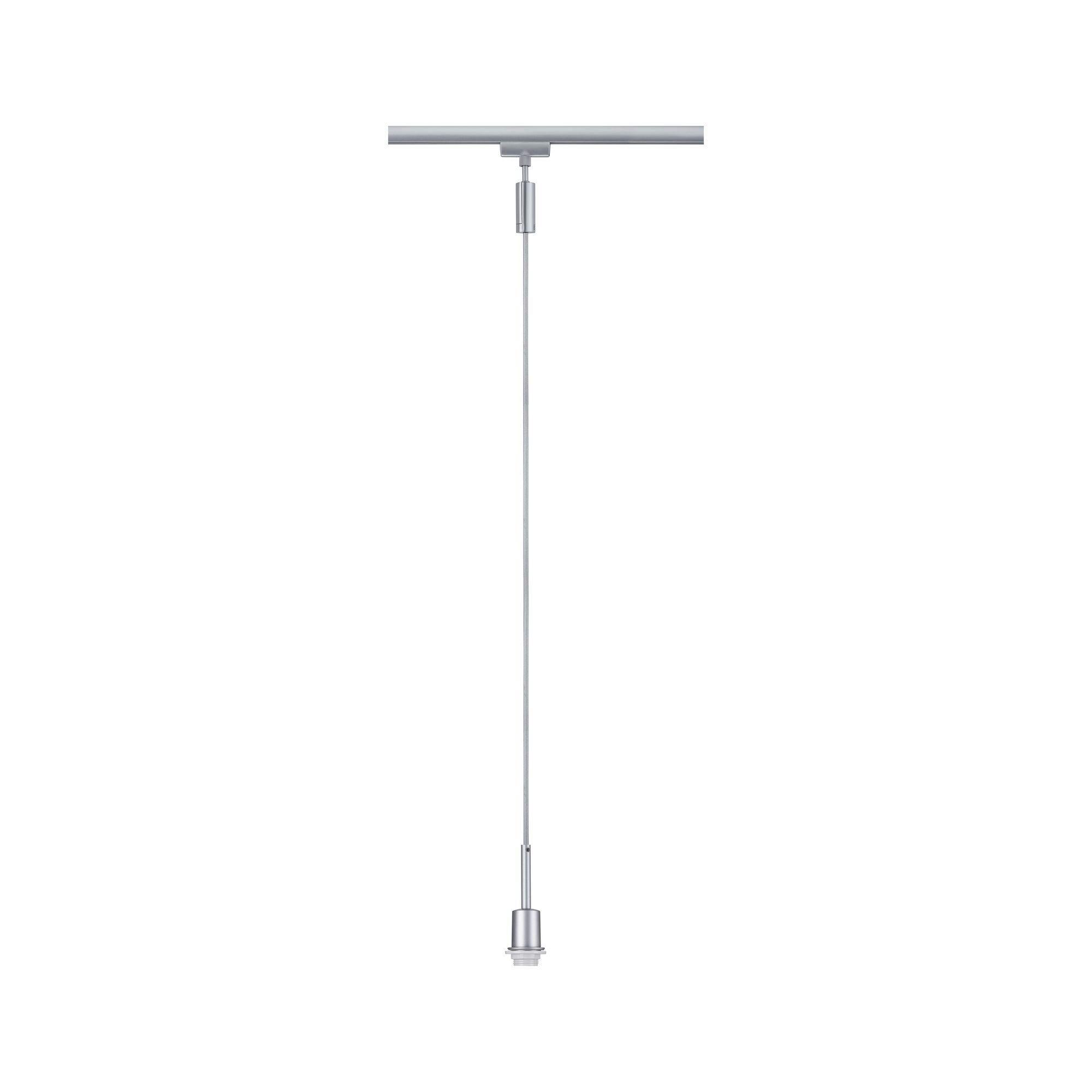 Schienensystem Urail Pendel 96969 In Chromfarben, dimmbar - Chromfarben, Basics, Kunststoff/Metall (4,4/135cm) - Paulmann