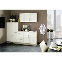 Küchenblock Toronto Creme/eiche Dekor B: 210 Cm - Eichefarben/Creme, MODERN, Holzwerkstoff (210cm) - Held