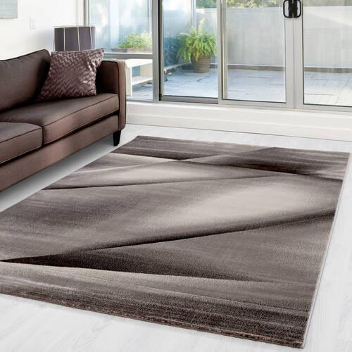 Flachwebteppich Miami - Braun, Design, Textil (240/340cm) - Novel