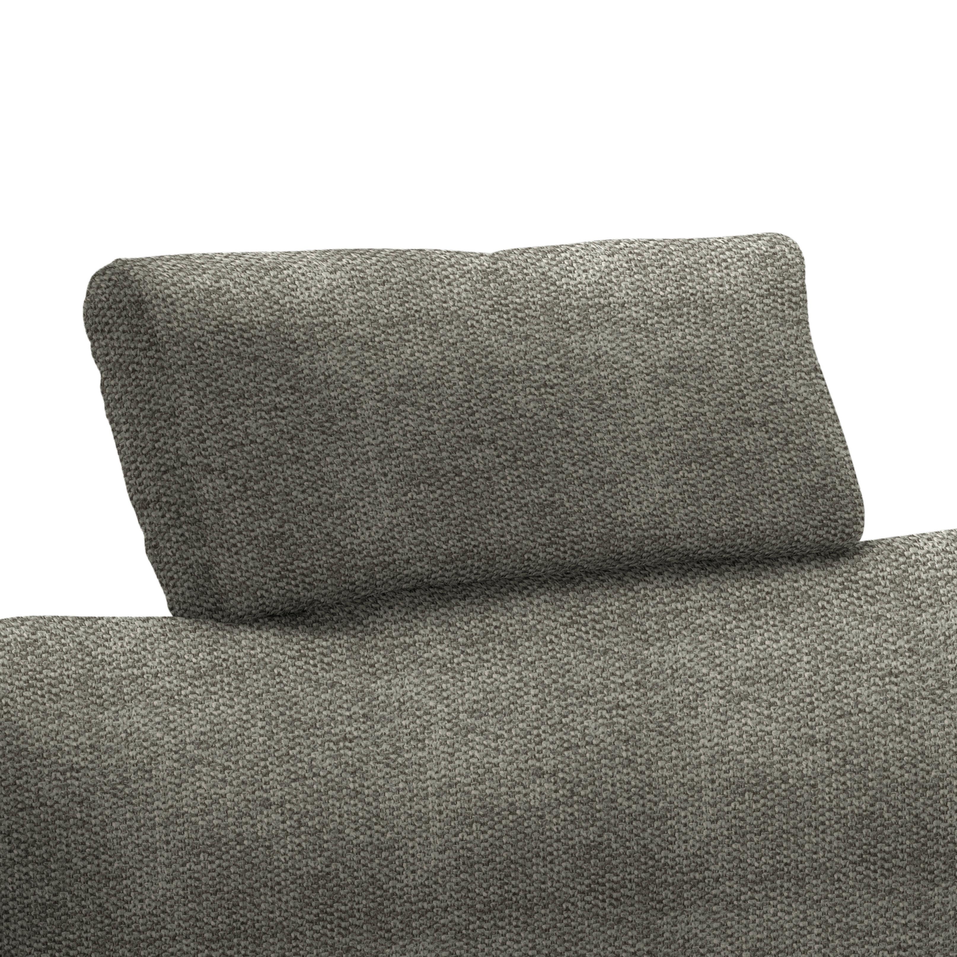 Opěrka hlavy LILLE, šedohnědý velur - šedohnědá, Moderní, textil (58/23/10cm) - Mömax