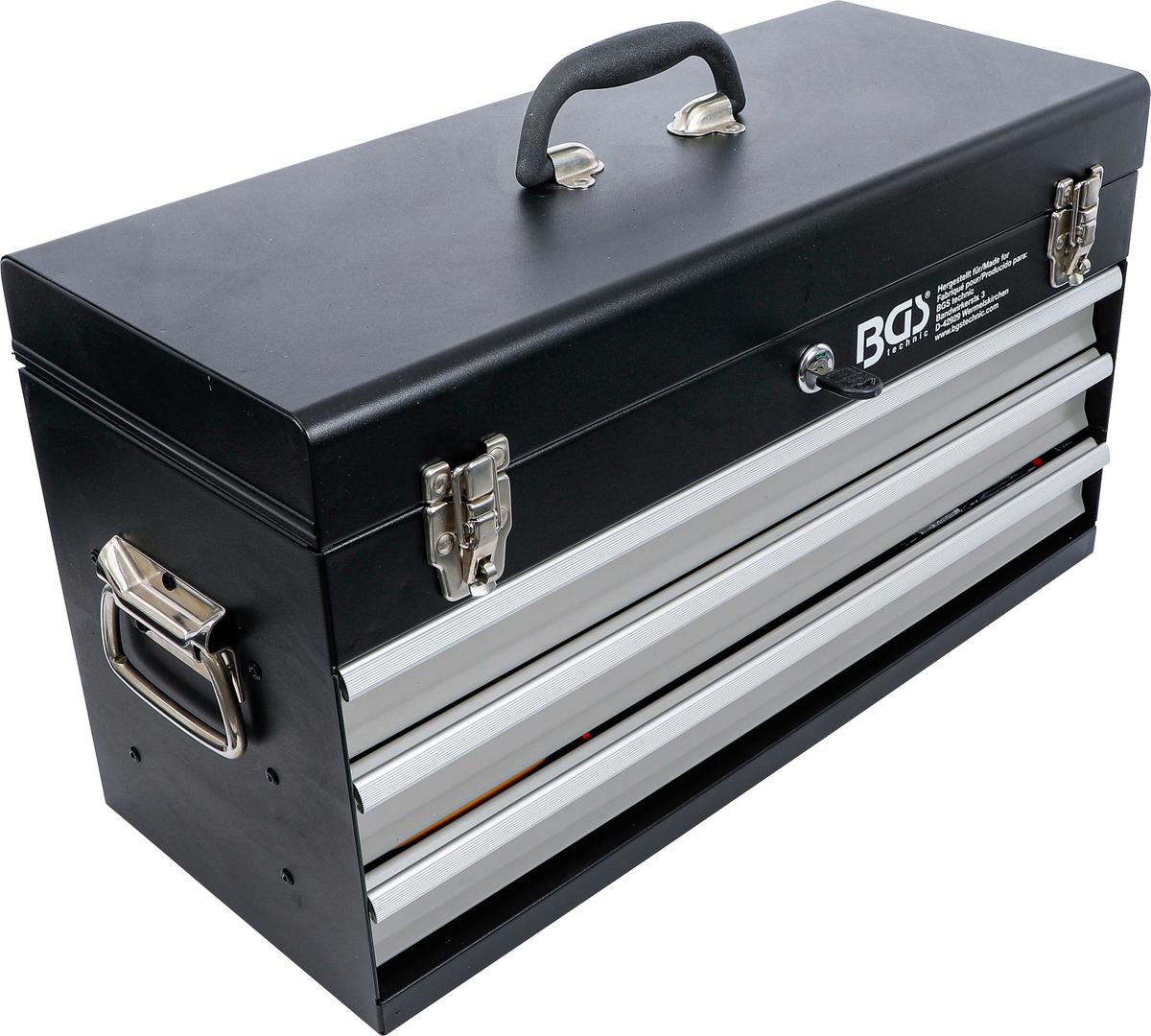 Werkzeugkoffer Elektriker-Metall - Schwarz/Grau, Basics (53,5/29/24cm)