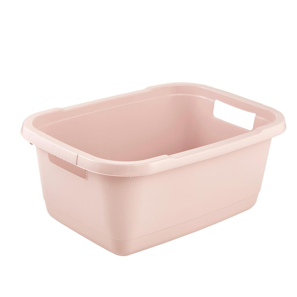 Wäschekorb Aenna Altrosa, 55x40x23 cm