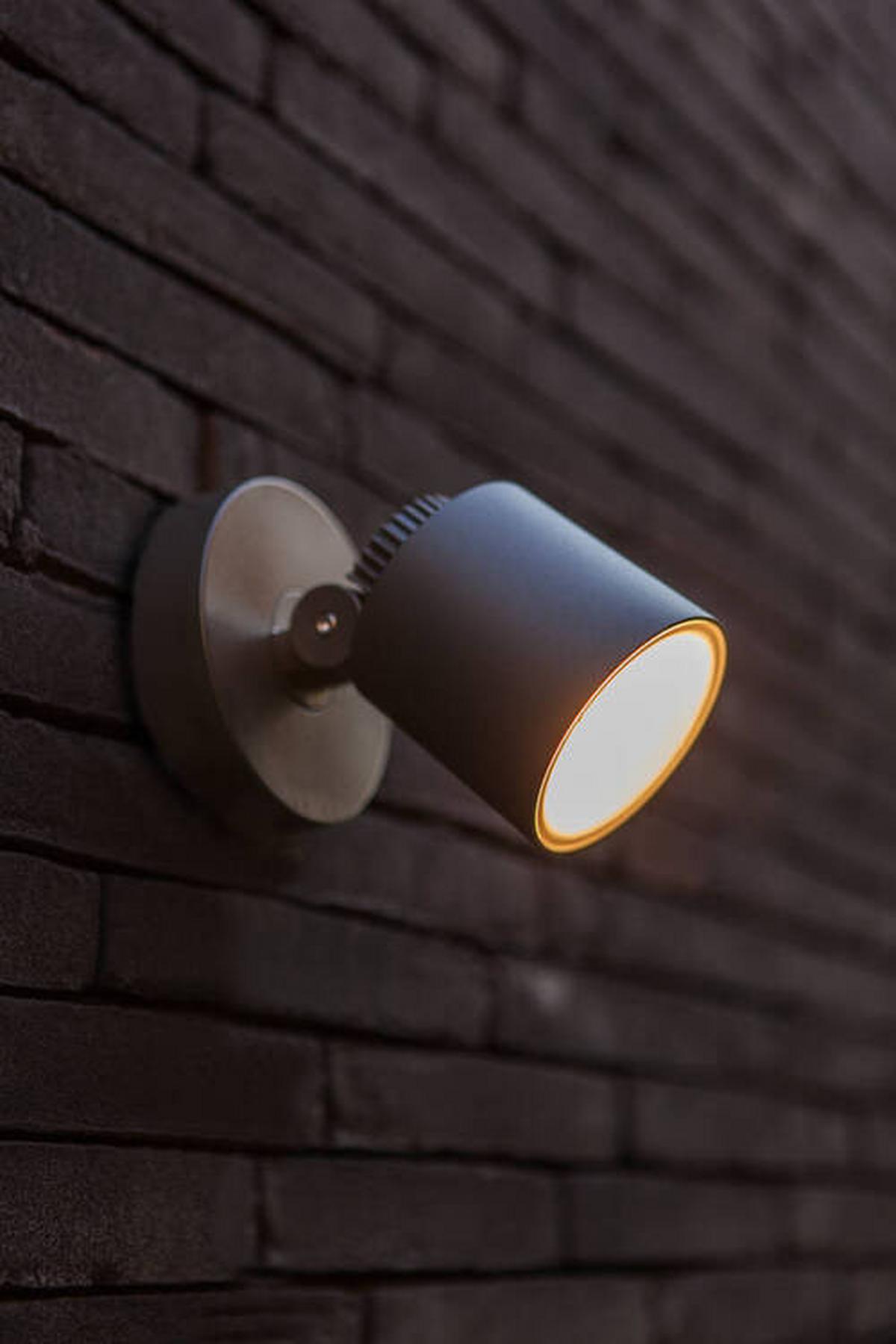 LED-Außenleuchte Explorer 5,3 Watt Aluminium, Wandmontage - Anthrazit, Design, Metall (10,7/11,8/13,6cm)