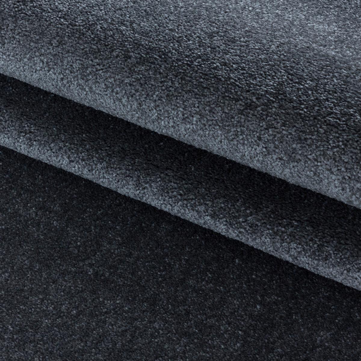 Hochflor Teppich Grau Rio 80x150 cm - Grau, Basics, Textil (80/150cm)