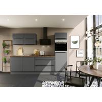 Küchenleerblock Ip3150 - Eiche dunkel/Graphitfarben, Design, Holzwerkstoff (280cm) - Impuls