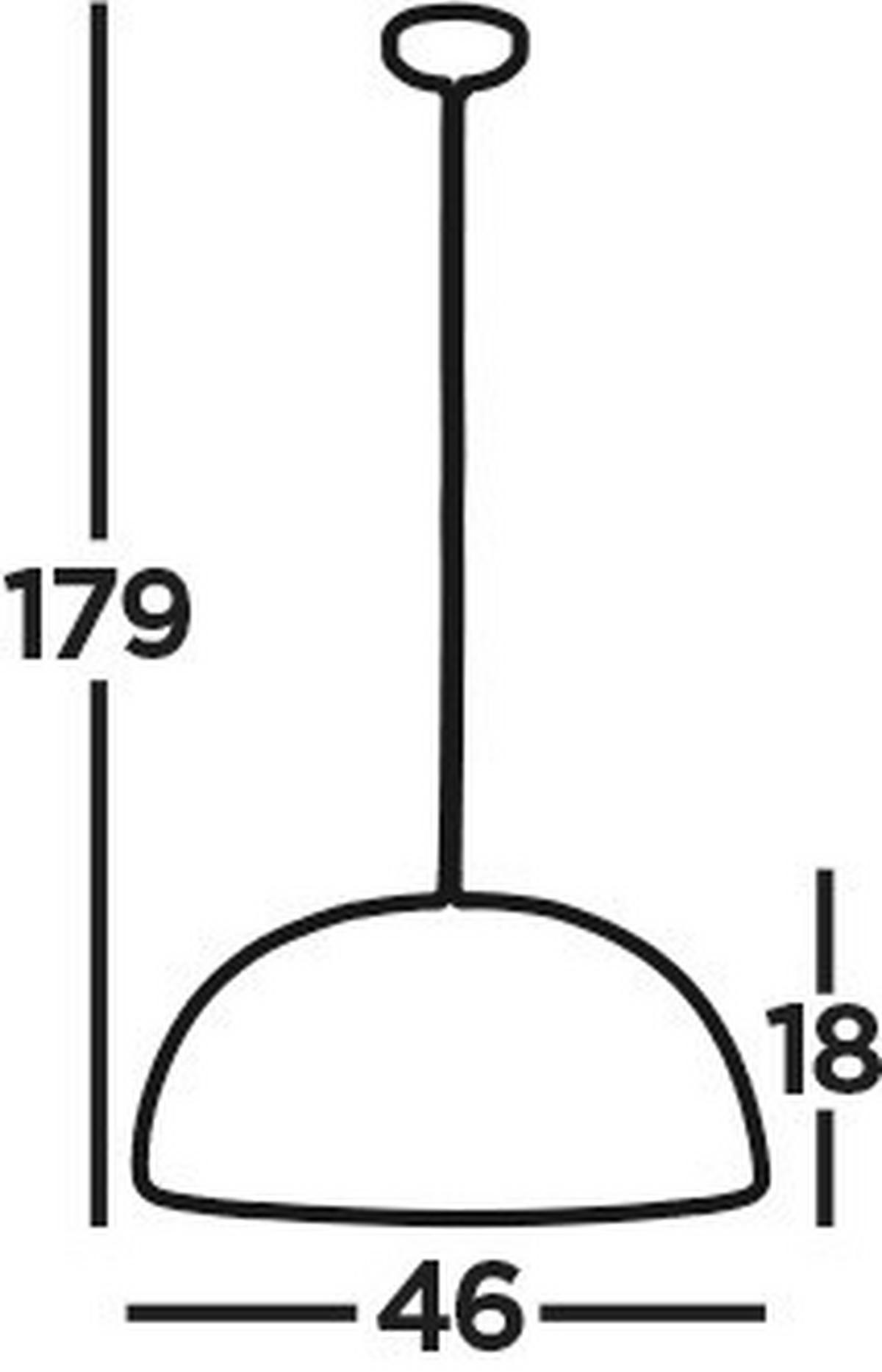 Hängeleuchte Honeycomb H: 179 cm 1-Flammig - Goldfarben/Schwarz, Basics, Metall (46/179cm)