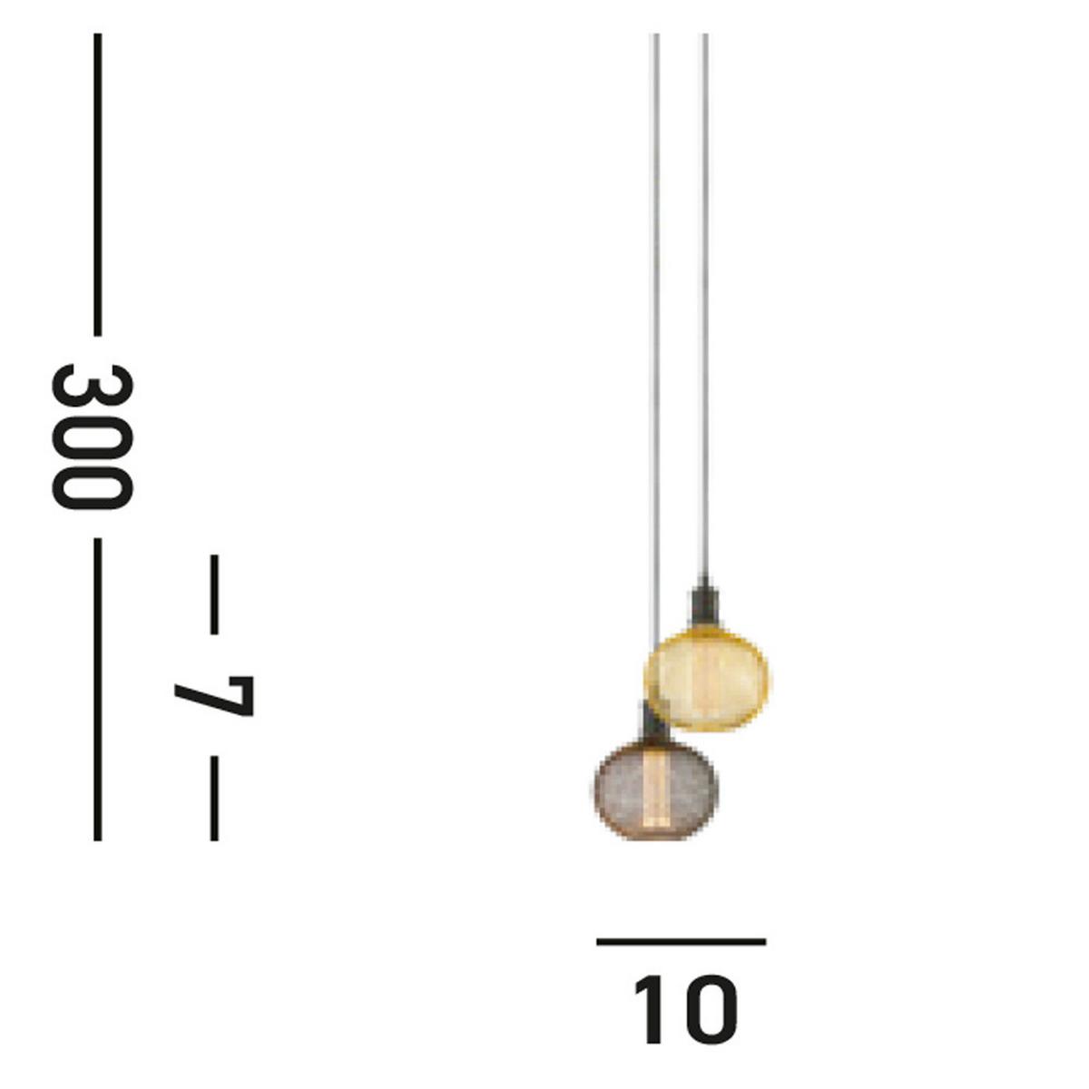 Pendelleuchte 7461bk Suspension - Schwarz, KONVENTIONELL, Metall (9,8/300cm)