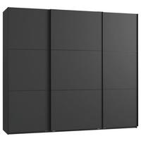 Schwebetürenschrank Indian A Grafit Dekor, B: 250cm - Graphitfarben, KONVENTIONELL, Holzwerkstoff (250/216/65cm)