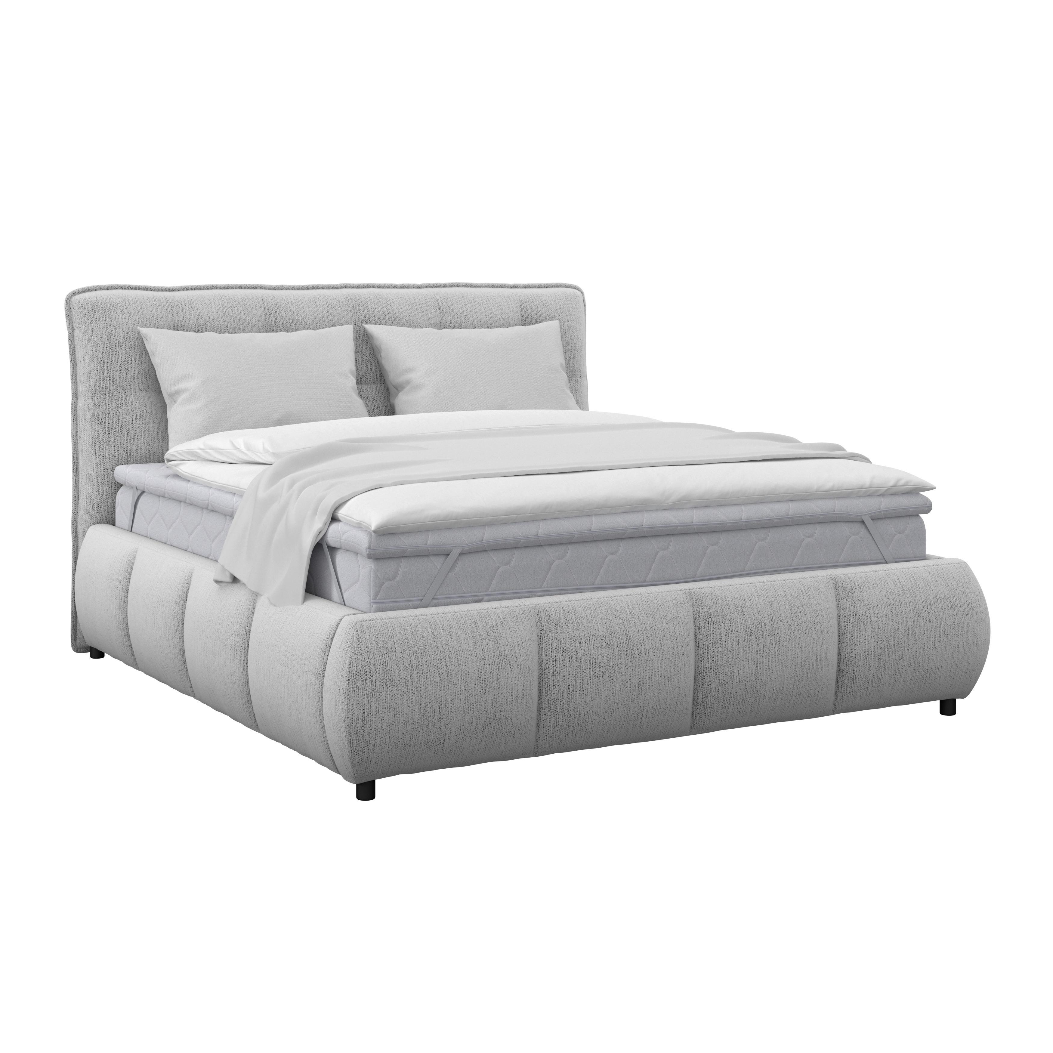 Polsterbett Limo Hellgrau 140x200 cm