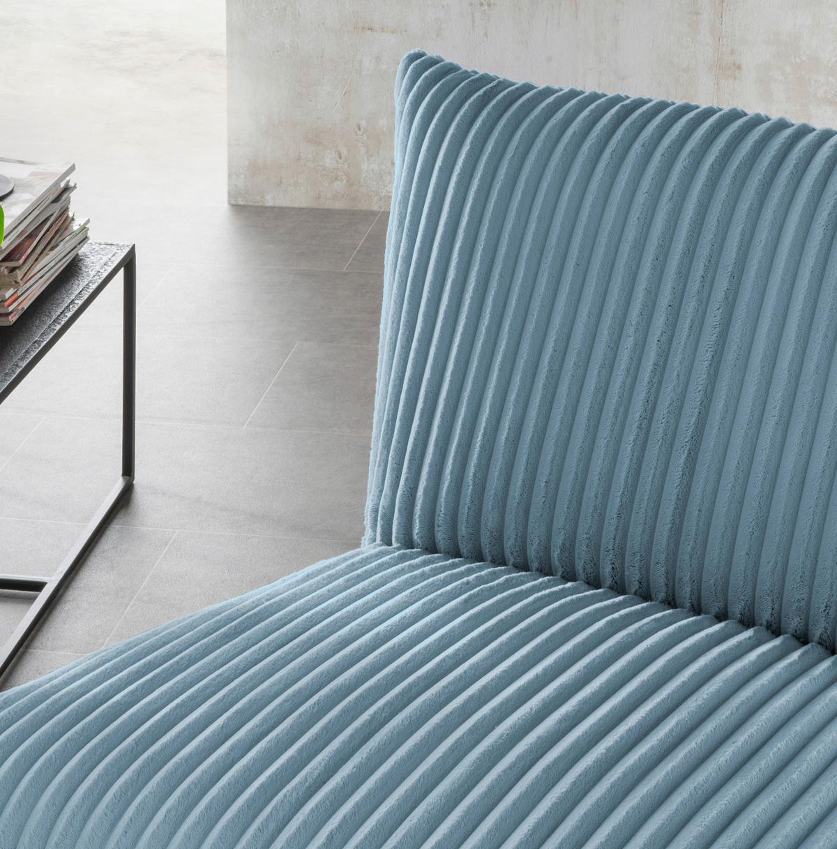 Relaxsessel Cremona Hellblau B: 100 Cm - Schwarz/Hellblau, Design, Textil (100/78/96cm) - Livetastic