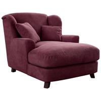 XXXL-Sessel Asado dunkelrot teilmassiv, B: 109 cm - Dunkelbraun/Dunkelrot, MODERN, Holzwerkstoff/Textil (109/104/145cm) - Sit & More