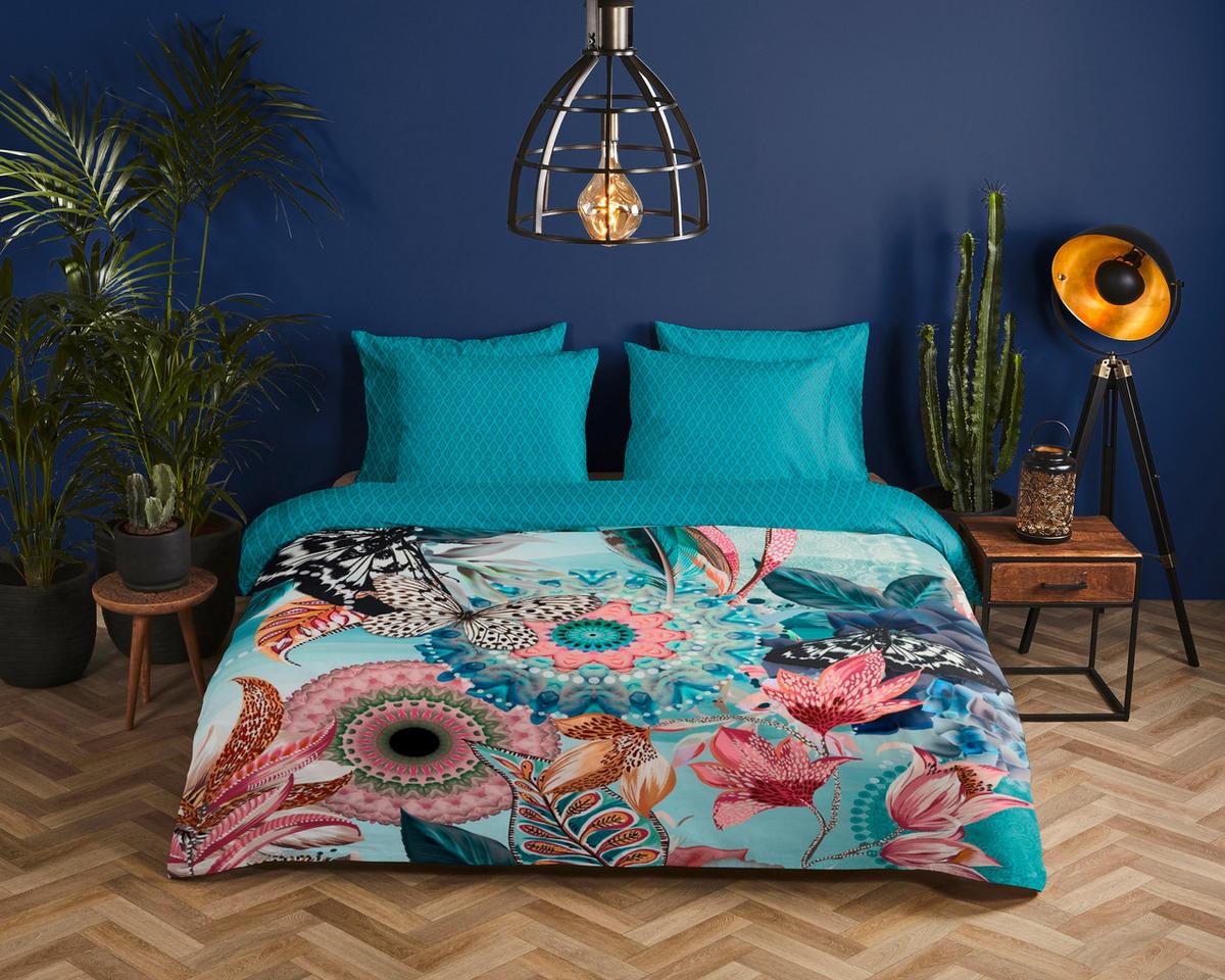 BETTWÄSCHE MAXIMILIAN - Türkis/Blau, Design, Textil (140/200cm)