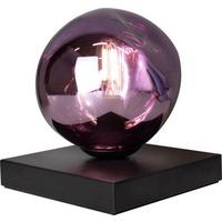 Tischleuchte Canopus Lila D: 15 cm - Lila/Schwarz, Basics, Glas/Metall (15/17,5cm)