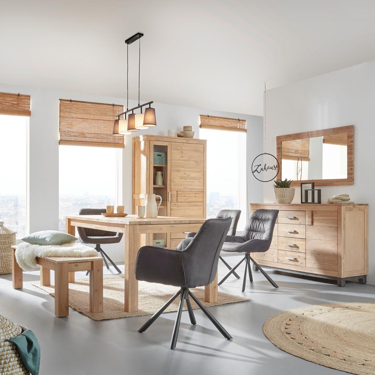 Židle Rebell, šedá - šedá/černá, Moderní, kov/textil (57/84/63cm) - Mömax