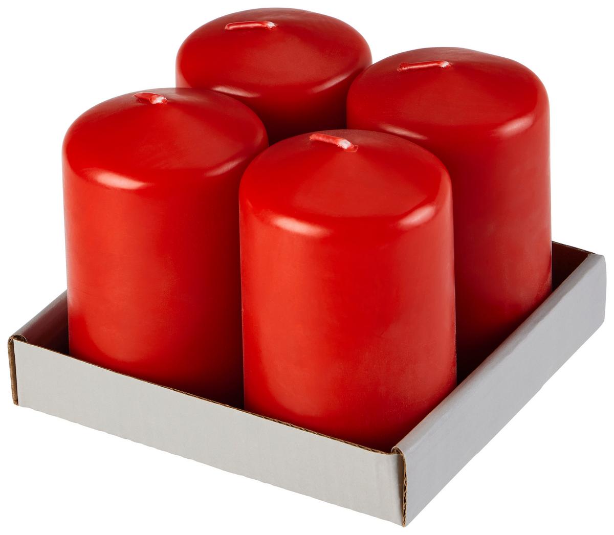 Gyertya Winston - fekete/rózsaszín, Basics, természetes anyagok (6/10cm) - Ondega