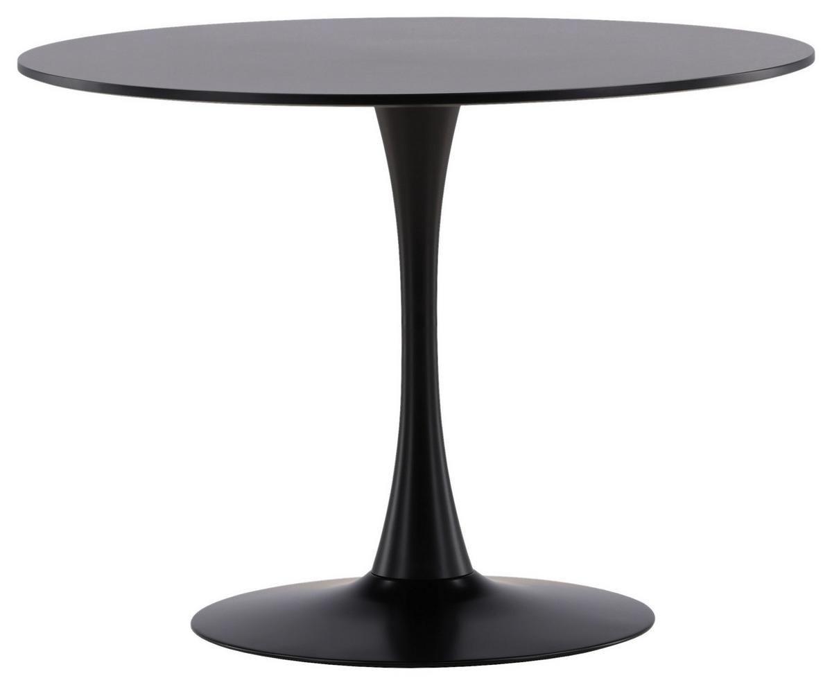 Esstisch Glade - Schwarz, Design, Holzwerkstoff/Metall (100/100/74cm) - Livetastic
