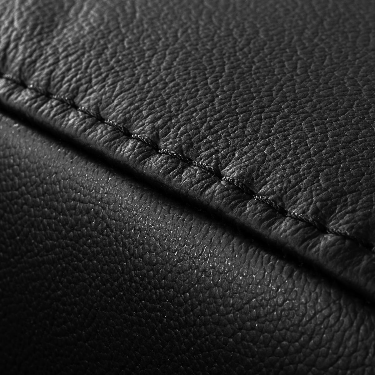 Ecksofa Torino Teilleder Schwarz 247x173 - Schwarz, Design, Leder/Textil (247/173cm) - Livetastic