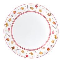 Hlboký tanier XMAS - GINGER - biela/červená, Konventionell, keramika (21cm) - Mömax