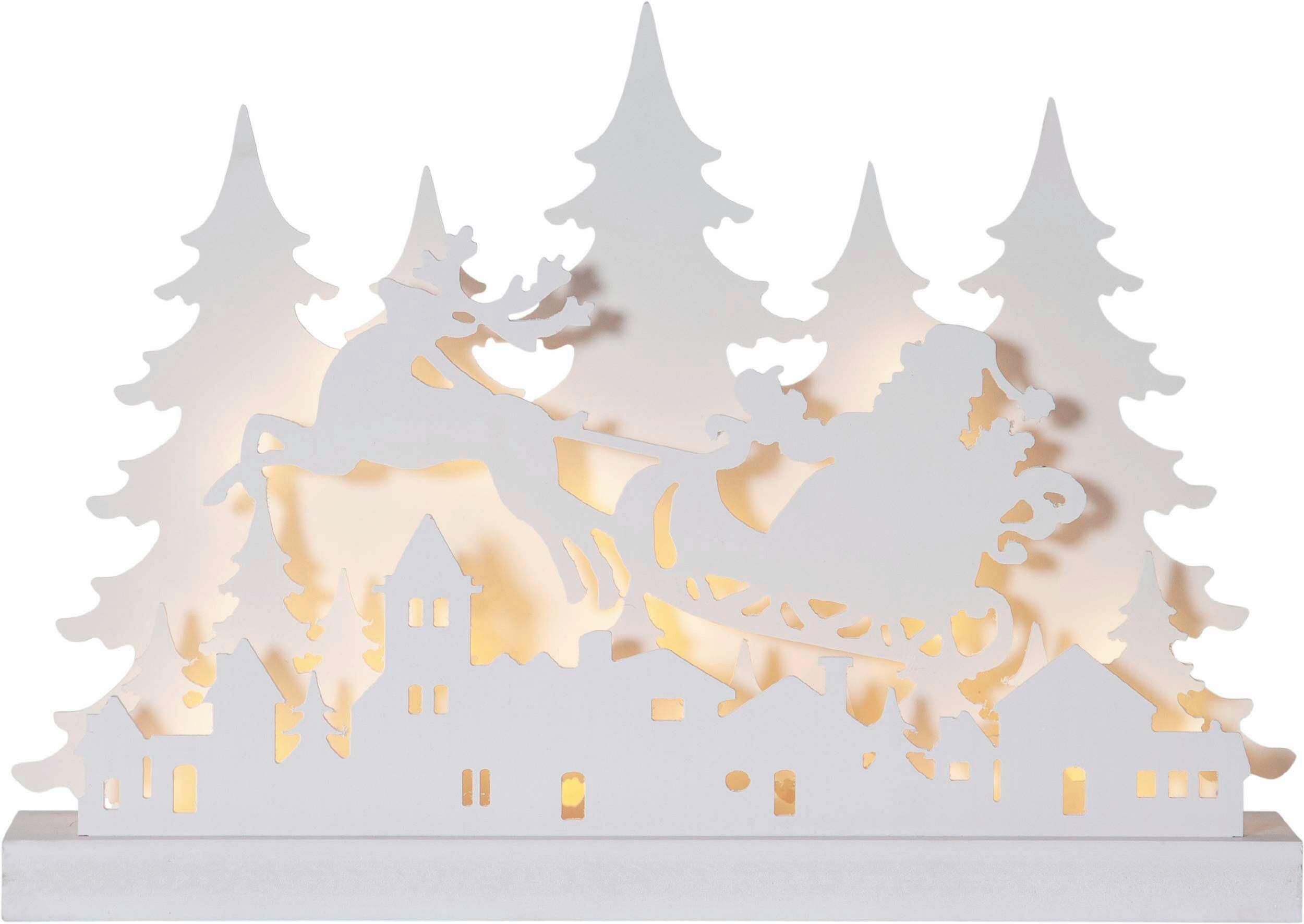 Led-dekoleuchte 410992 Grandy - Weiß, Basics, Holz (42/8/30cm) - Eglo