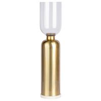 Kerzenhalter Shanti Goldfarben, D: 16 Cm - Goldfarben, Trend, Glas/Stein (16/72,5/72.5cm) - Kayoom
